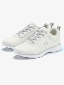 Baskets chaussures en textile, chaussures en tissu avec détails contrastés pour un look raffiné