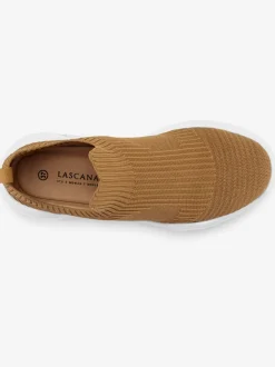 Baskets chaussures en textile, chaussures en tissu – particulièrement légères et confortables, avec semelle chunky tendance