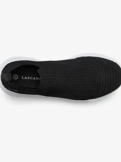 Baskets chaussures en textile, chaussures en tissu – particulièrement légères et confortables, avec semelle chunky tendance