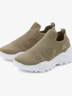 Baskets chaussures en textile, chaussures en tissu – particulièrement légères et confortables, avec semelle chunky tendance