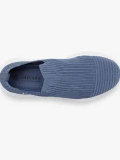 Baskets chaussures en textile, chaussures en tissu – particulièrement légères et confortables, avec semelle chunky tendance