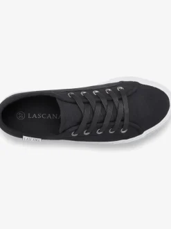 Baskets chaussures en textile, chaussures en tissu avec semelle compensée tendance
