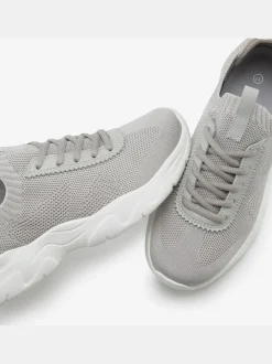 Baskets chaussures en textile, chaussures en tissu avec semelle chunky tendance