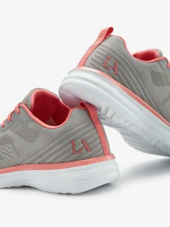 Baskets chaussures en textile, chaussures en tissu avec détails contrastés pour un look raffiné