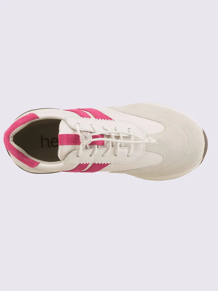 Baskets cuir de bœuf nappa et velours