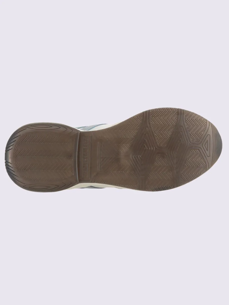 Baskets cuir de bœuf nappa et velours