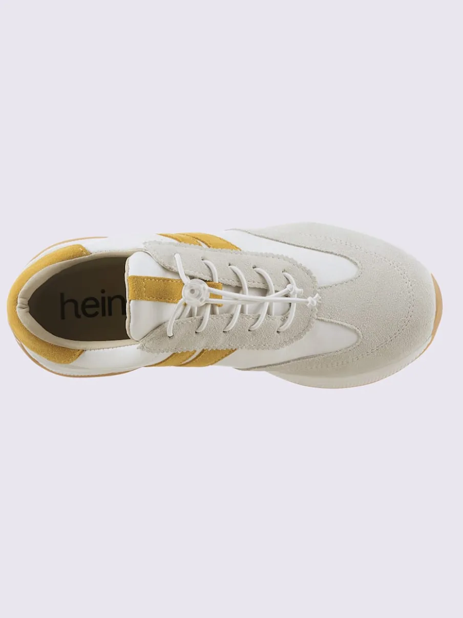 Baskets cuir de bœuf nappa et velours