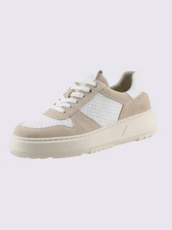 Baskets cuir de bœuf nappa et velours