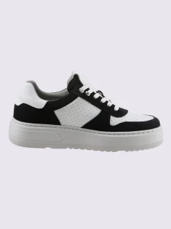 Baskets cuir de bœuf nappa et velours