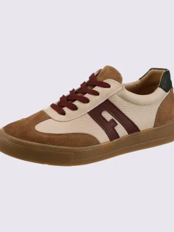 Baskets cuir de bœuf nappa et velours