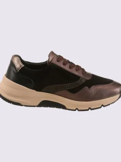 Baskets cuir de bœuf nappa et velours