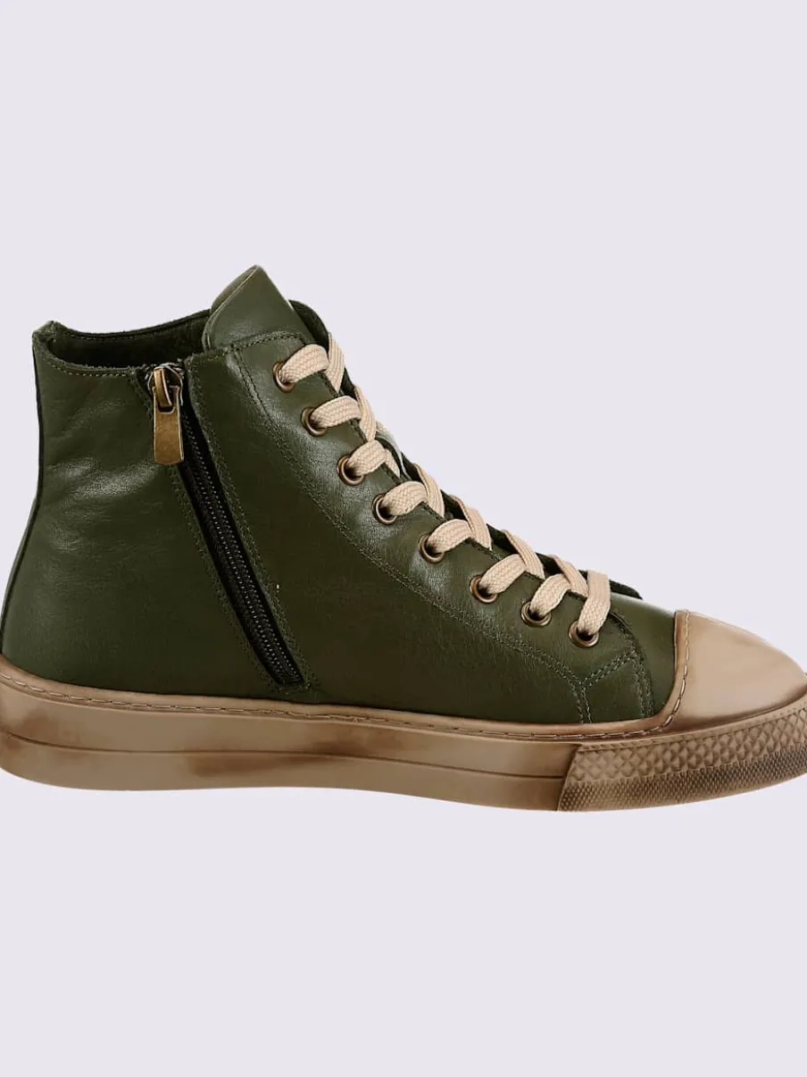Baskets cuir nappa de vache