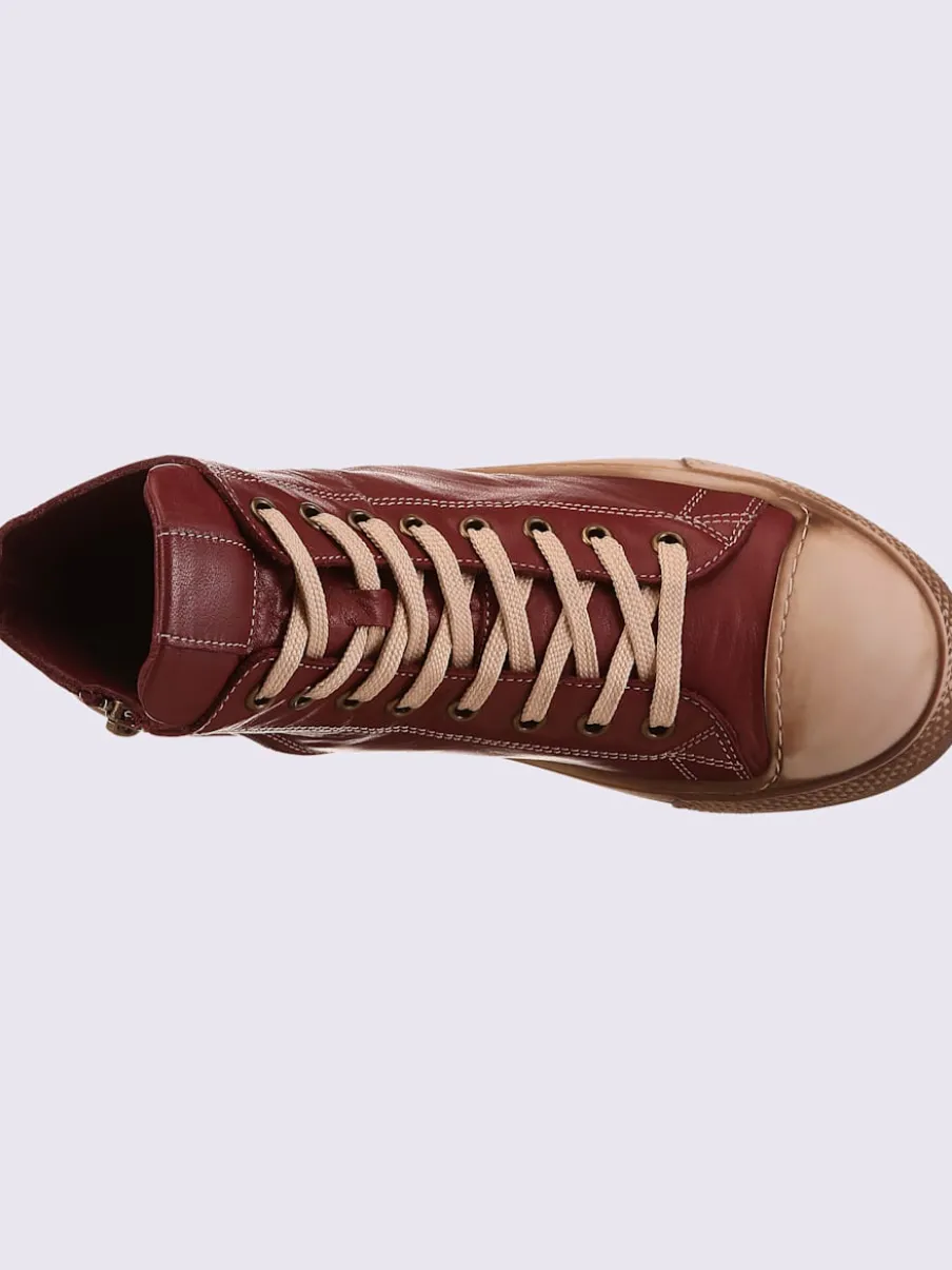 Baskets cuir nappa de vache