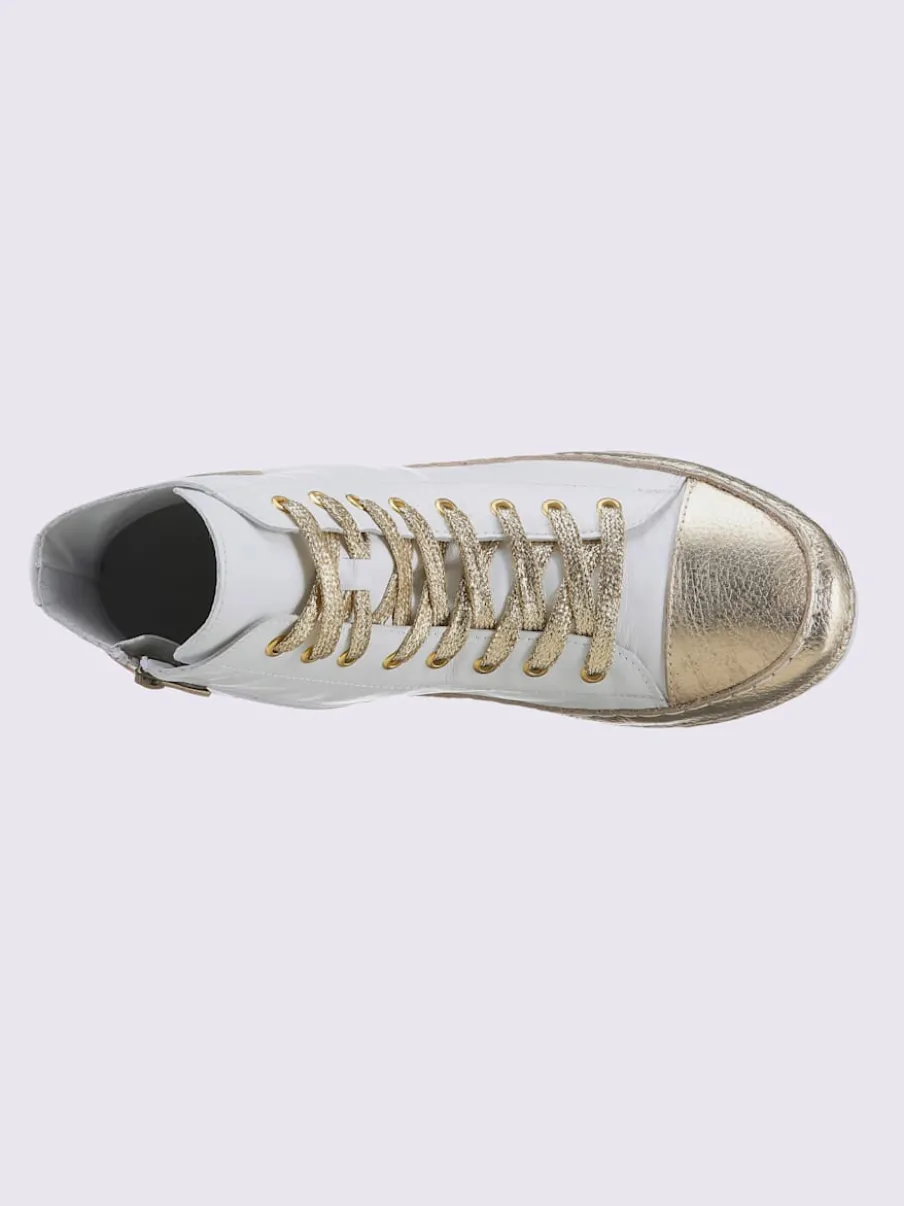 Baskets cuir nappa de vache
