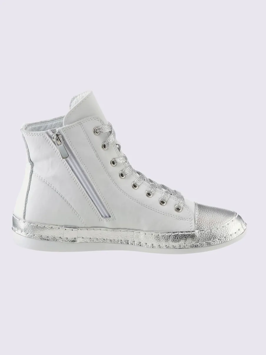 Baskets cuir nappa de vache