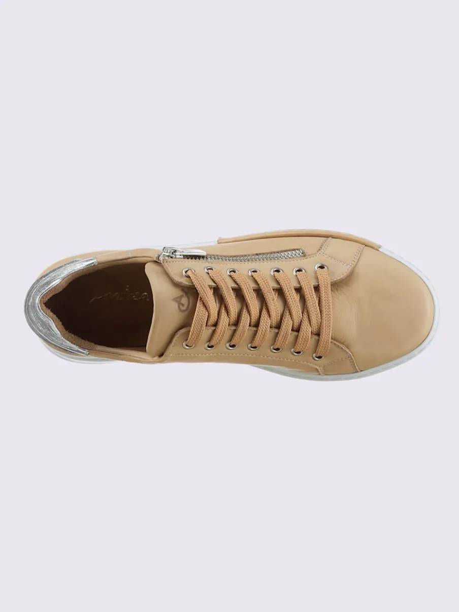 Baskets cuir nappa de vache