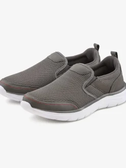 Baskets sneakers basiques confortables à enfiler avec talon légèrement rembourré pour un confort optimal