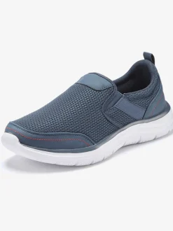 Baskets sneakers basiques confortables à enfiler avec talon légèrement rembourré pour un confort optimal