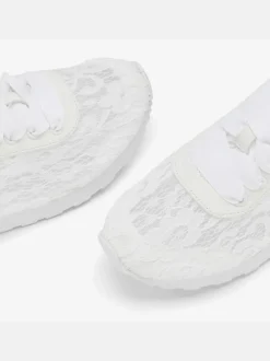 Baskets sneakers d'été légères avec dentelle tendance, effet légèrement transparent