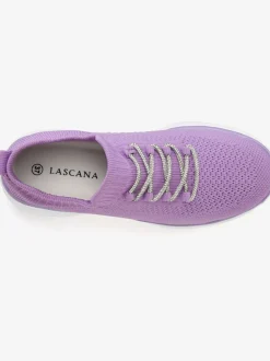 Baskets sneakers en textile avec laçage brillant tendance