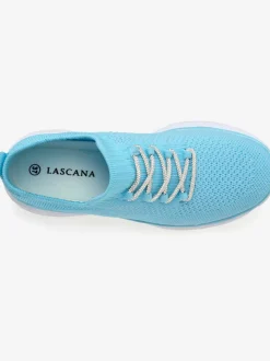 Baskets sneakers en textile avec laçage brillant tendance