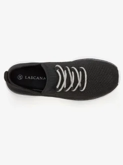 Baskets sneakers en textile avec laçage brillant tendance