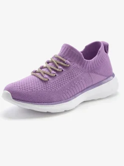 Baskets sneakers en textile avec laçage brillant tendance