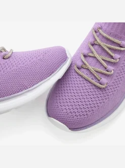 Baskets sneakers en textile avec laçage brillant tendance
