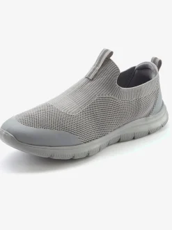 Baskets sneakers légères à enfiler grâce aux matières élastiques pour un confort absolu