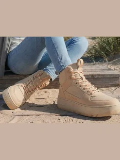 Baskets sneakers montantes avec doublure chaude et douce pour un confort optimal