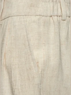 Bermuda ample avec ceinture élastique et poches fendues