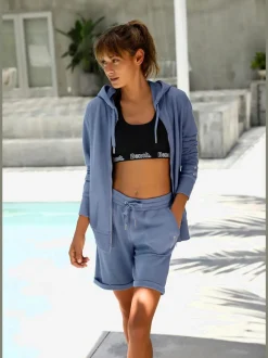 Bermuda confortable avec poches plaquées et ceinture élastique