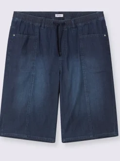Bermuda en jean ceinture élastique