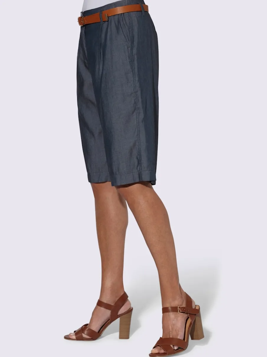 Bermudas légers avec poches et ceinture gainante ajustable