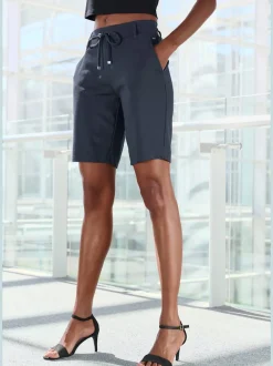 Bermudas à lien à nouer avec poches latérales fendues