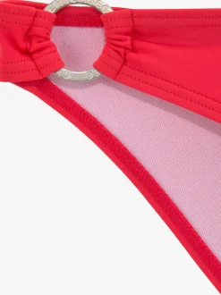 Bikini armatures à nouer dans le cou avec anneaux décoratifs