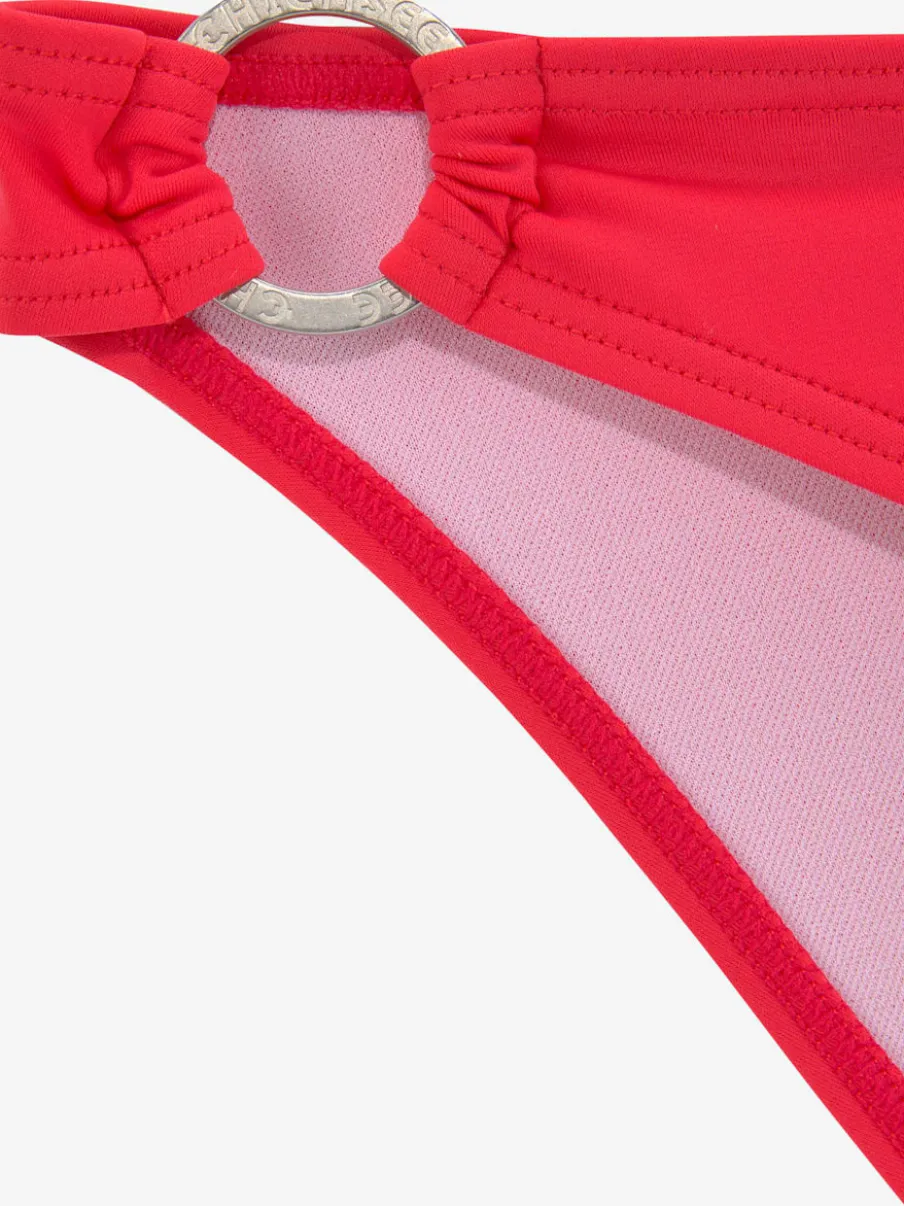 Bikini armatures à nouer dans le cou avec anneaux décoratifs