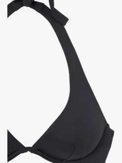 Bikini armatures à nouer dans le cou avec anneaux décoratifs