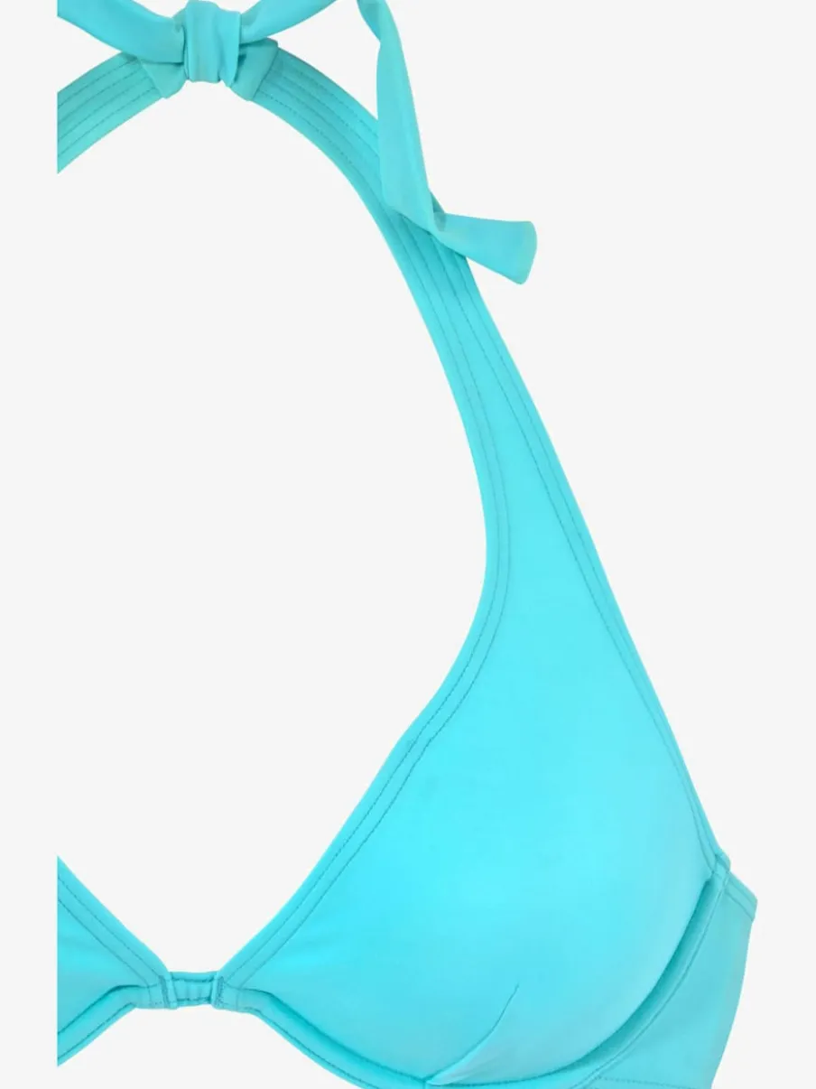 Bikini armatures à nouer dans le cou avec anneaux décoratifs