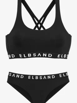 Bikini bustier avec ruban élastique et bonnets amovibles