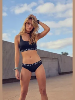 Bikini bustier avec ruban élastique et bonnets amovibles