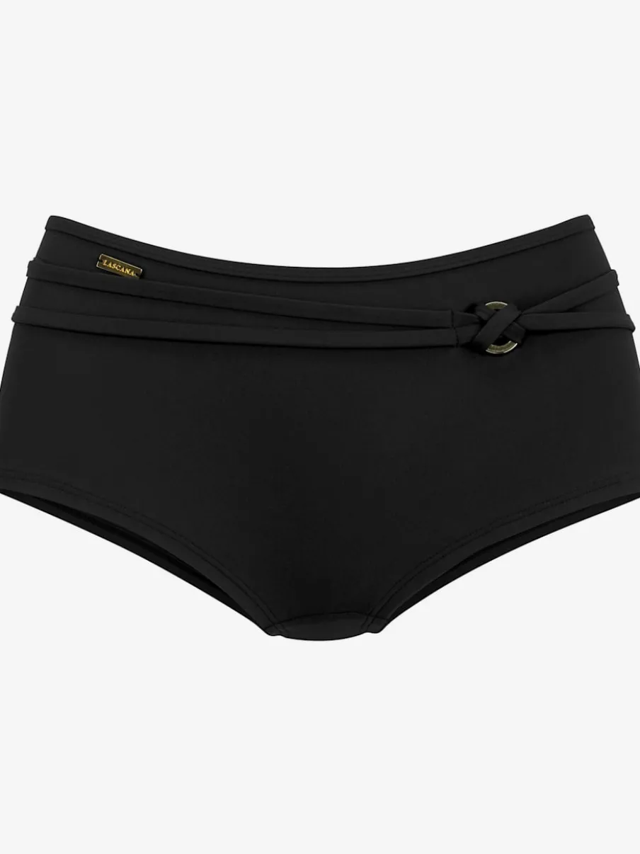 Bikini mini-short avec ceinture décorative et anneau brillant