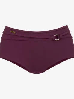 Bikini mini-short avec ceinture décorative et anneau brillant