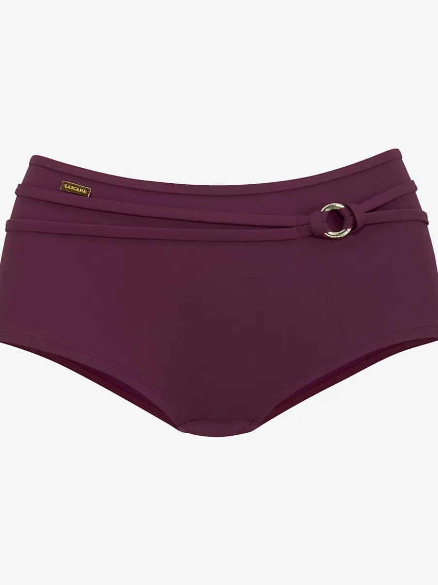 Bikini mini-short avec ceinture décorative et anneau brillant