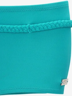 Bikini mini-short à ceinture fantaisie tressée avec microfibre douce