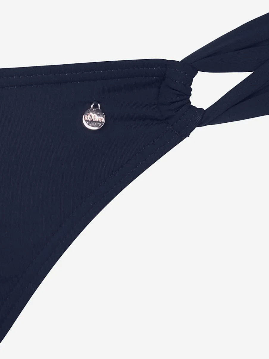 Bikini push-up avec bonnets doublés et ruban noué