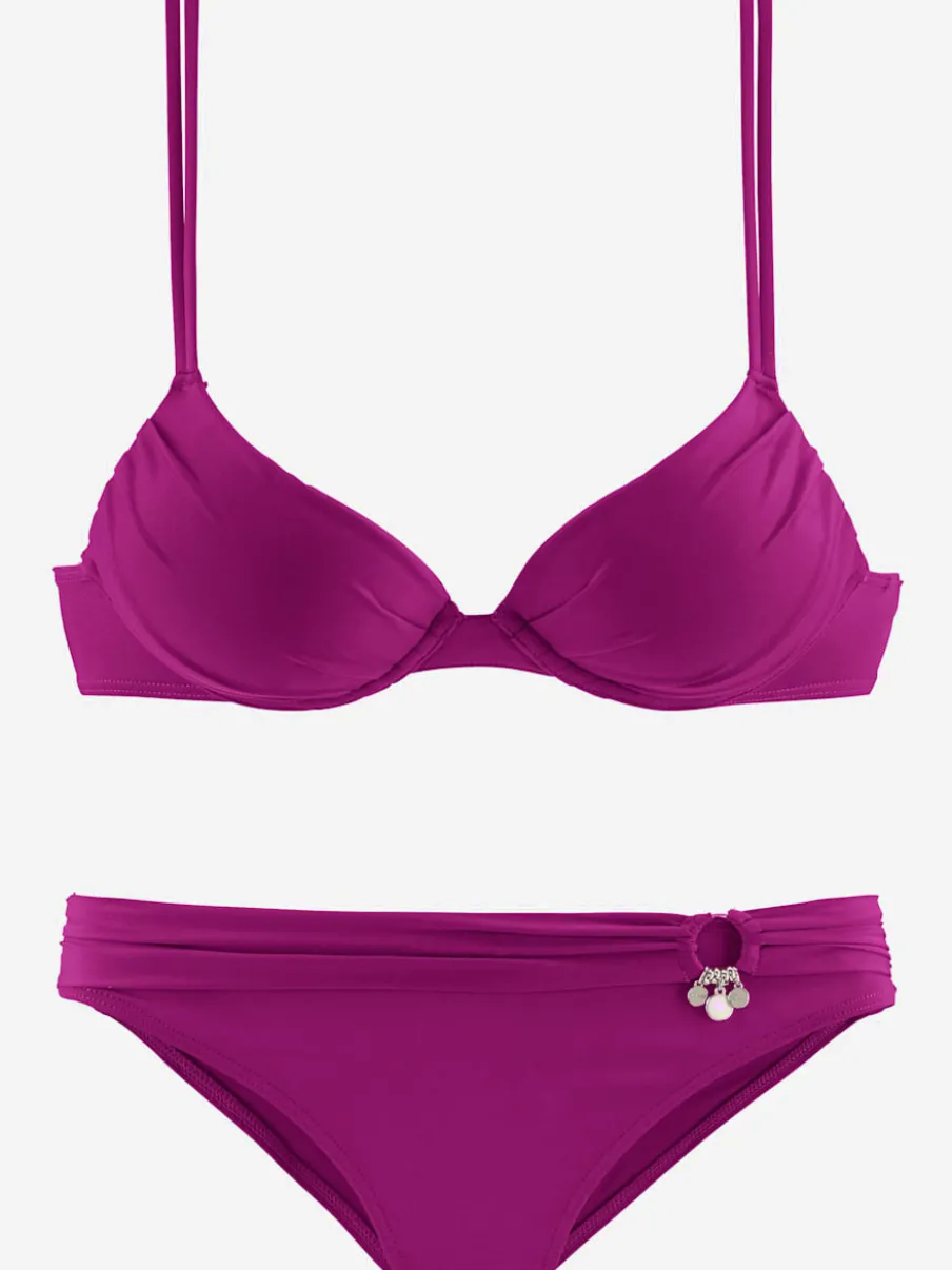 Bikini push-up avec bonnets rembourrés et bretelles réglables