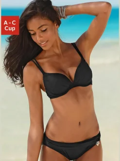 Bikini push-up avec bonnets rembourrés et bretelles réglables