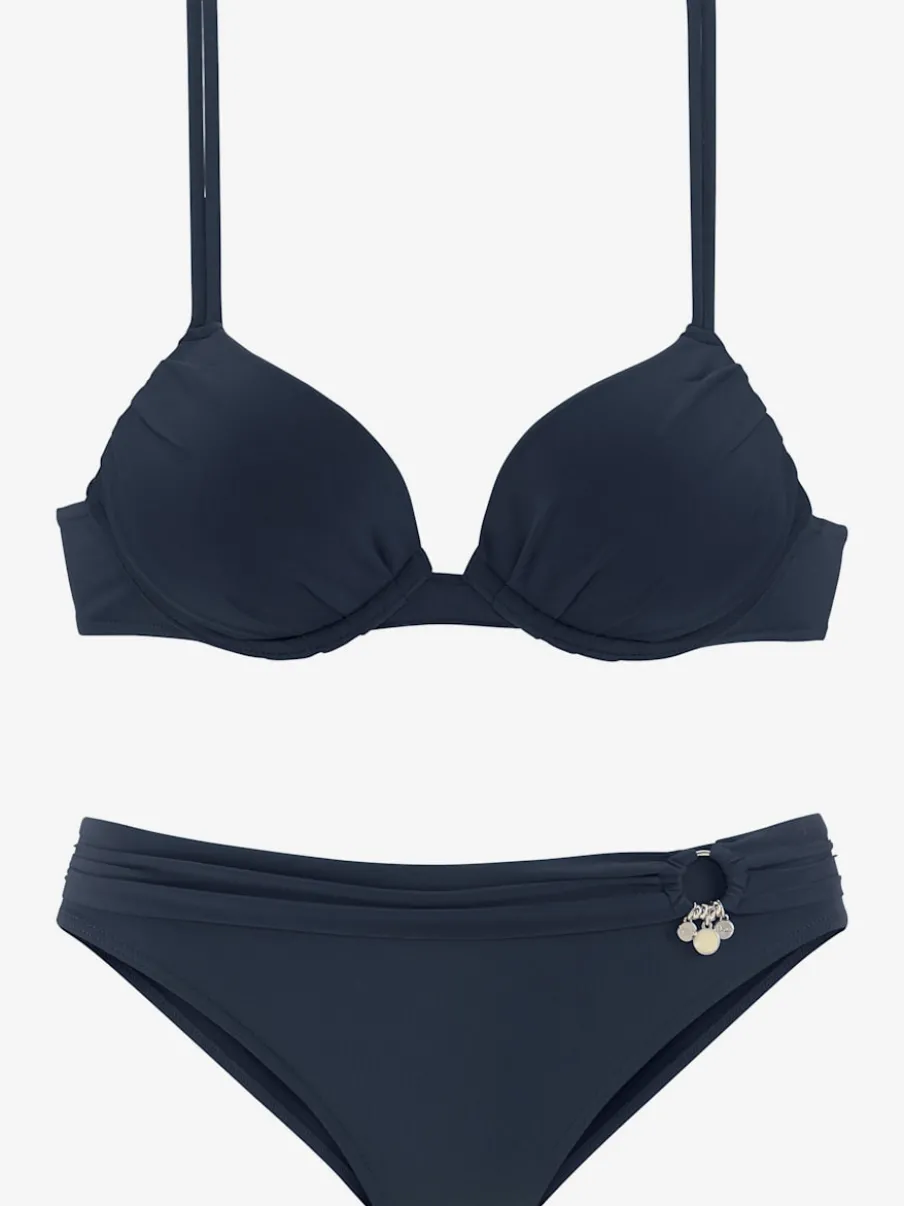 Bikini push-up avec bonnets rembourrés et bretelles réglables