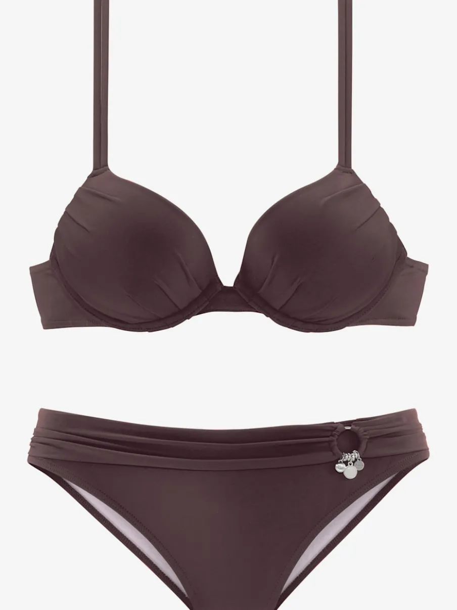Bikini push-up avec bonnets rembourrés et bretelles réglables